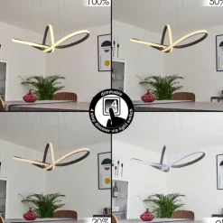 Suspension Ignal LED Nickel mat, 1 lumière