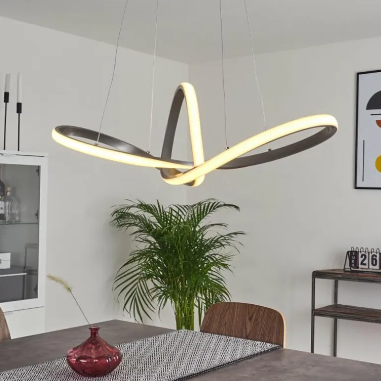 Suspension Ignal LED Nickel mat, 1 lumière