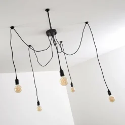 Suspension Imini Noir, 5 lumières