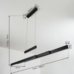 Suspension Inicio LED Noir, 3 lumières