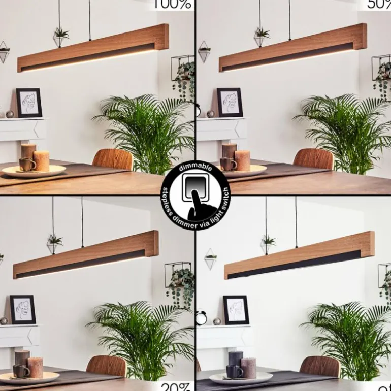 Suspension Inzino LED Noir, 1 lumière