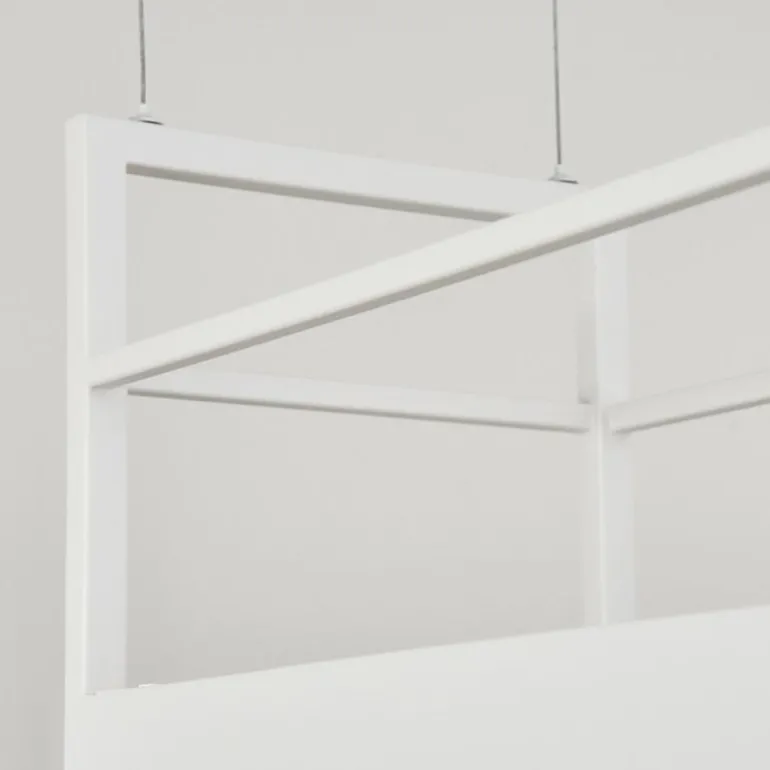 Suspension Jabilla Blanc, 6 lumières