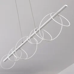 Suspension Jimma LED Blanc, 8 lumières