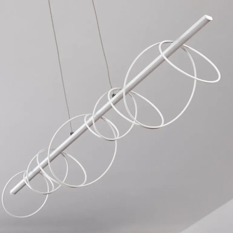 Suspension Jimma LED Blanc, 8 lumières