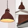 Suspension Jonsered Rouille, 1 lumière