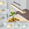 Suspension Junsele LED Nickel mat, 3 lumières