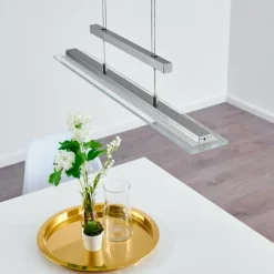 Suspension Junsele LED Nickel mat, 3 lumières