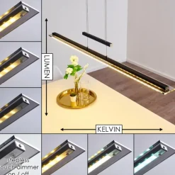 Suspension Junsele LED Noir, 1 lumière