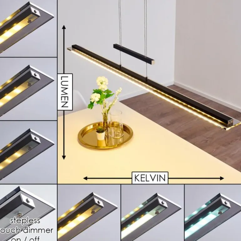 Suspension Junsele LED Noir, 1 lumière