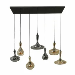Suspension Karaf Anthracite, 7 lumières