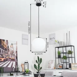 Suspension Karhia Noir, 1 lumière