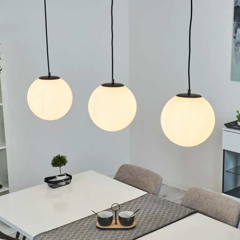 Suspension Karhia Noir, 3 lumières