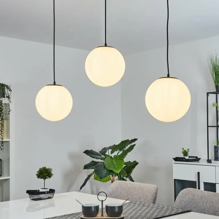 Suspension Karhia Noir, 3 lumières