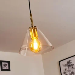 Suspension Karo Laiton, 1 lumière