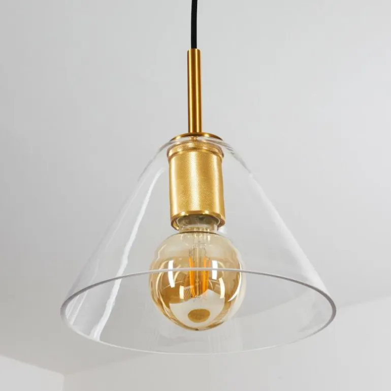 Suspension Karo Laiton, 1 lumière
