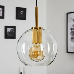 Suspension Karo Laiton, 1 lumière