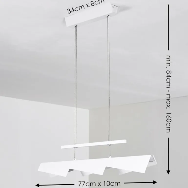 Suspension Karungi LED Blanc, 1 lumière