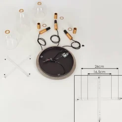 Suspension Kenong Laiton, 3 lumières