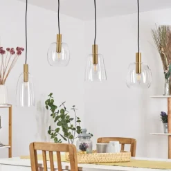 Suspension Kenong Laiton, 4 lumières