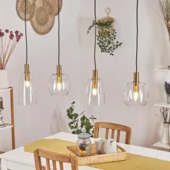 Suspension Kenong Laiton, 4 lumières