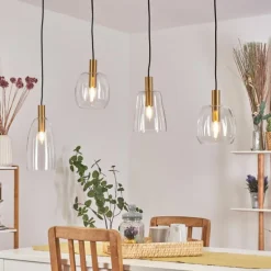 Suspension Kenong Laiton, 4 lumières