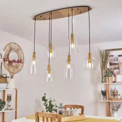 Suspension Kenong Laiton, 6 lumières