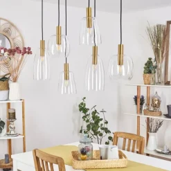 Suspension Kenong Laiton, 6 lumières