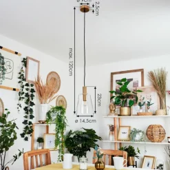 Suspension Kenong Laiton, 1 lumière
