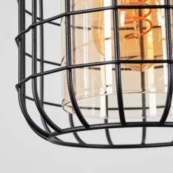 Suspension Kiubneko Laiton, Noir, 3 lumières