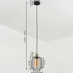 Suspension Kiubneko Noir, 1 lumière