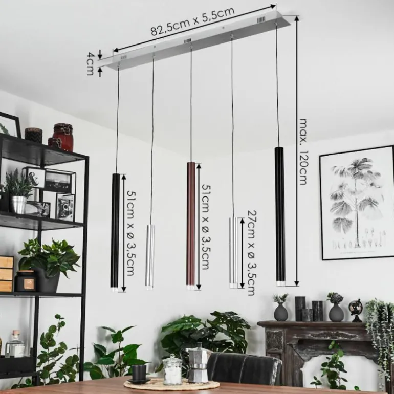 Suspension Krachang LED Aluminium, 1 lumière