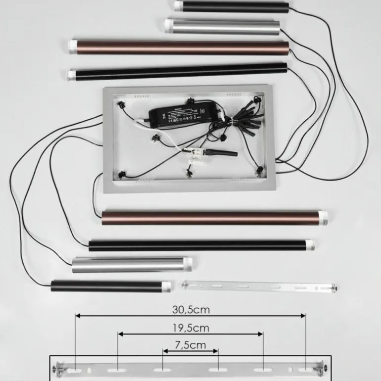 Suspension Krachang LED Aluminium, 1 lumière