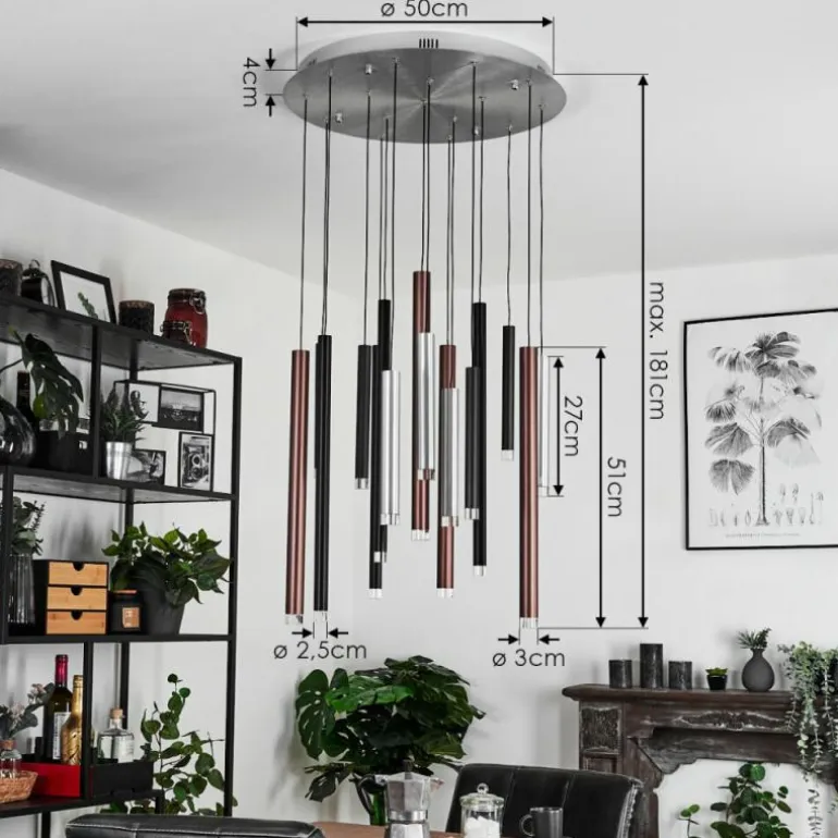 Suspension Krachang LED Aluminium, 1 lumière