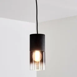 Suspension Kuparuk Noir, 1 lumière