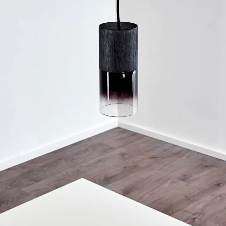 Suspension Kuparuk Noir, 1 lumière