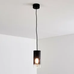 Suspension Kuparuk Noir, 1 lumière