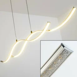 Suspension Kurikko LED Nickel mat, 1 lumière