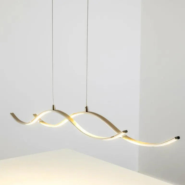 Suspension Kurikko LED Nickel mat, 1 lumière