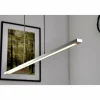 Suspension LED Masterlight Real 2 Acier inoxydable, Nickel mat, 1 lumière