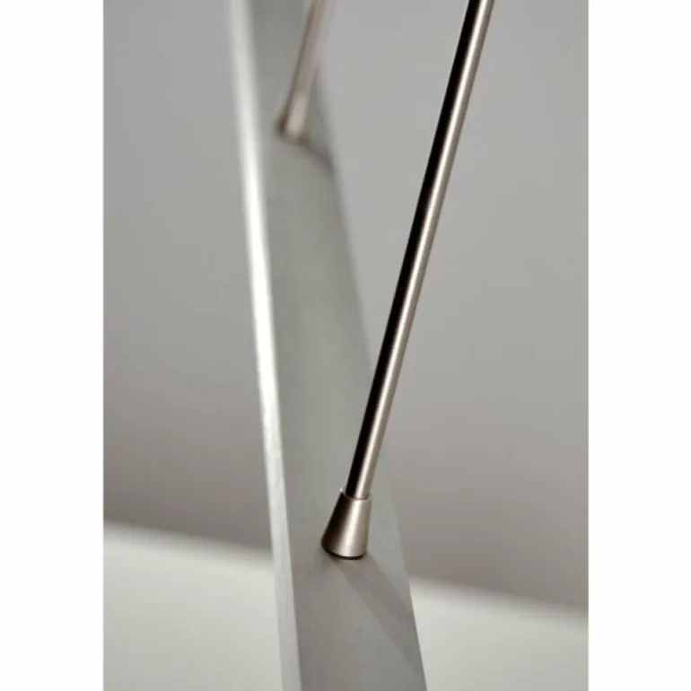 Suspension LED Masterlight Real 2 Acier inoxydable, Nickel mat, 1 lumière