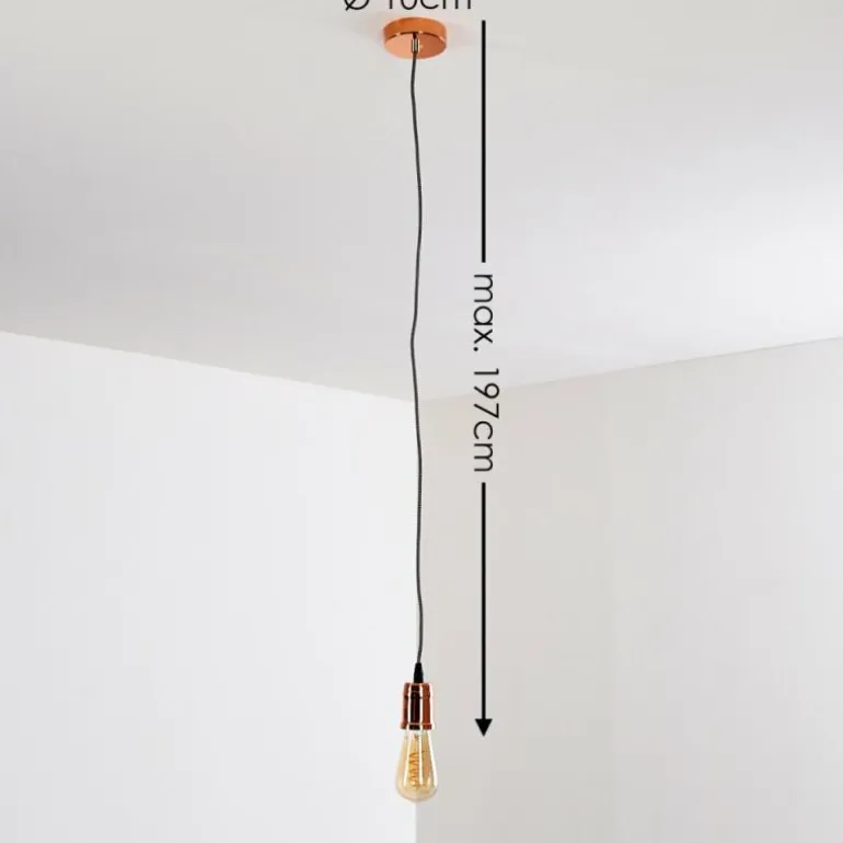 Suspension Lemone Cuivre, 1 lumière