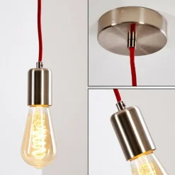 Suspension Lemone Nickel mat, 1 lumière