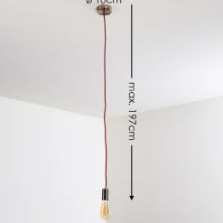 Suspension Lemone Nickel mat, 1 lumière