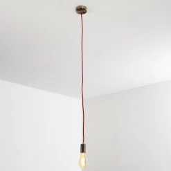 Suspension Lemone Nickel mat, 1 lumière