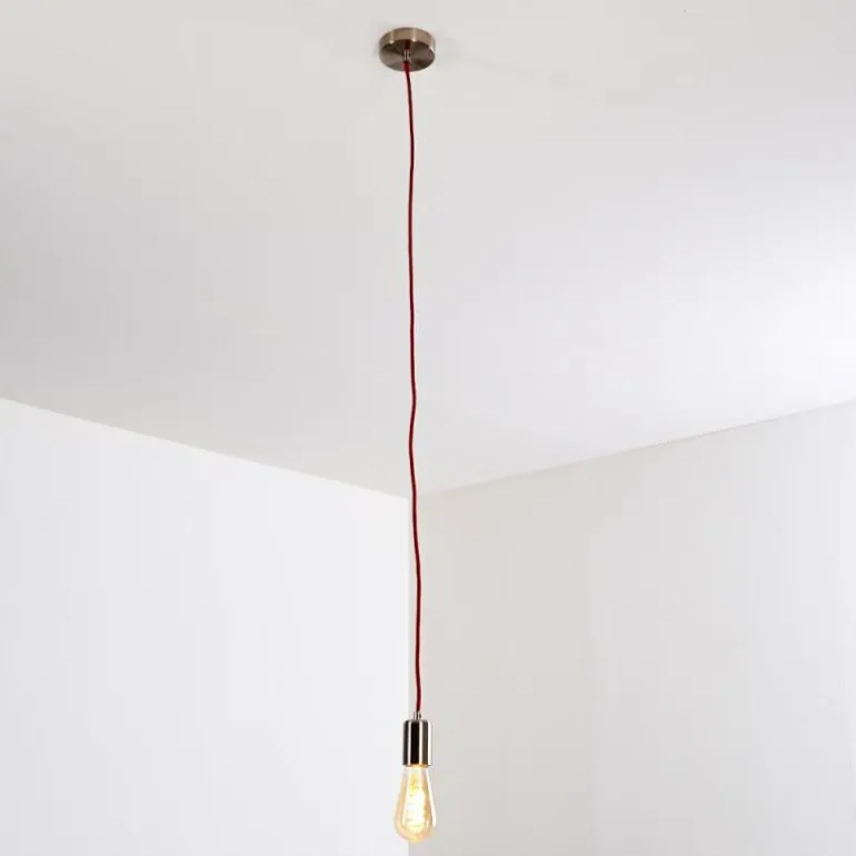 Suspension Lemone Nickel mat, 1 lumière