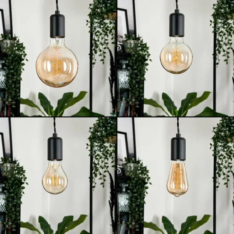 Suspension Lemone Noir, 1 lumière