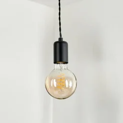 Suspension Lemone Noir, 1 lumière
