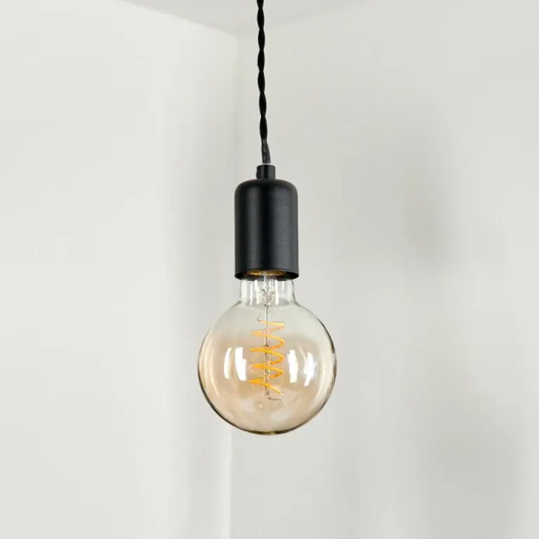 Suspension Lemone Noir, 1 lumière