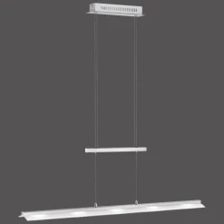Suspension Leuchten-Direkt NELE LED Acier inoxydable, 5 lumières