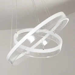 Suspension Lezha LED Blanc, 2 lumières